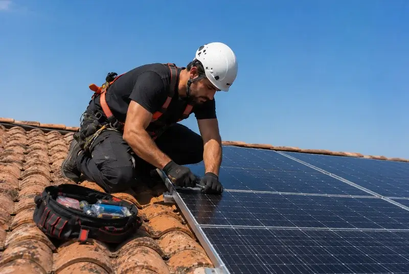 Maintenance et monitoring de panneaux solaires à Douai